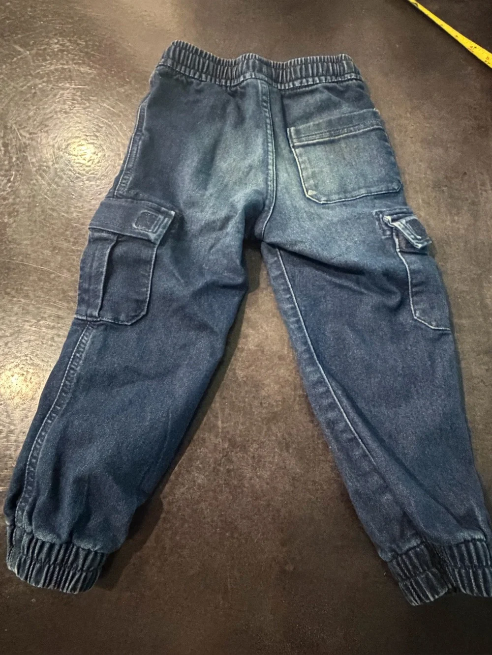 GAP Kids' Dark Blue Cargo Jogger Pants Sz 4 Jean-like